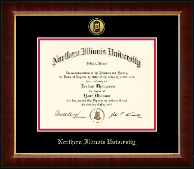 Northern Illinois University diploma frame - Gold Engraved Medallion Diploma Frame in Murano