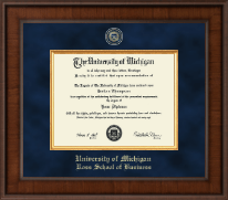 University of Michigan Presidential Masterpiece Diploma Frame in Madison