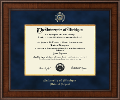 University of Michigan diploma frame - Presidential Masterpiece Diploma Frame in Madison