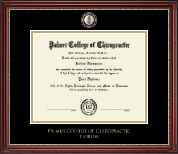 Palmer College of Chiropractic Florida Masterpiece Medallion Diploma Frame in Kensington Gold