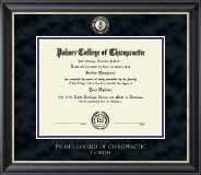 Palmer College of Chiropractic Florida diploma frame - Masterpiece Medallion Diploma Frame in Noir