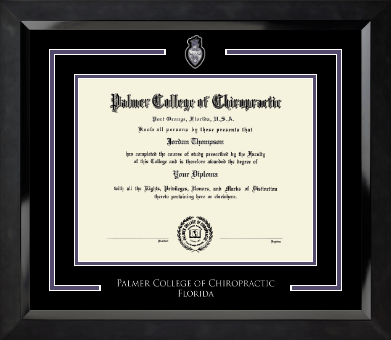 Palmer College of Chiropractic Florida diploma frame - Spirit Medallion Diploma Frame in Eclipse