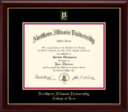 Northern Illinois University Gold Embossed Diploma Frame in Gallery