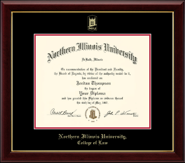 Northern Illinois University diploma frame - Gold Embossed Diploma Frame in Gallery