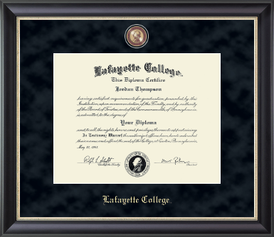 Lafayette College diploma frame - Regal Edition Diploma Frame in Noir