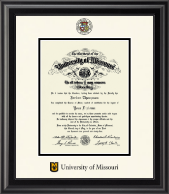 University of Missouri Columbia diploma frame - Dimensions Diploma Frame in Midnight
