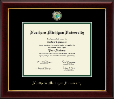 Northern Michigan University diploma frame - Masterpiece Medallion Diploma Frame in Gallery