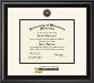 University of Wisconsin-Milwaukee diploma frame - Dimensions Diploma Frame in Midnight