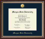 Morgan State University diploma frame - 23K Medallion Diploma Frame in Hampshire