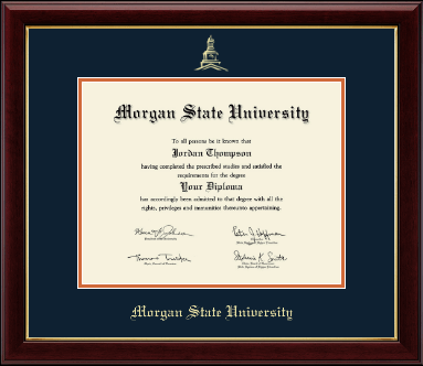 Morgan State University diploma frame - Gold Embossed Diploma Frame in Gallery