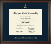 Morgan State University Gold Embossed Diploma Frame in Studio