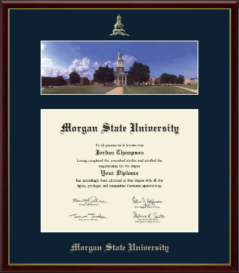 Morgan State University diploma frame - Campus Scene Diploma Frame in Galleria