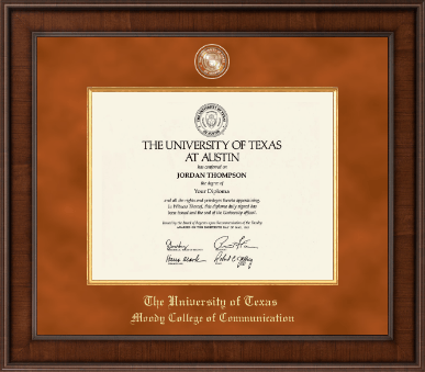 The University of Texas at Austin diploma frame - Presidential Masterpiece Diploma Frame in Madison