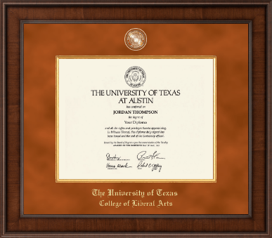 The University of Texas at Austin diploma frame - Presidential Masterpiece Diploma Frame in Madison