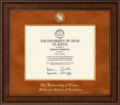 The University of Texas at Austin diploma frame - Presidential Masterpiece Diploma Frame in Madison