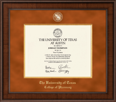The University of Texas at Austin diploma frame - Presidential Masterpiece Diploma Frame in Madison