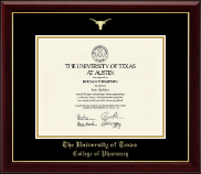 The University of Texas at Austin Gold Embossed Diploma Frame in Gallery