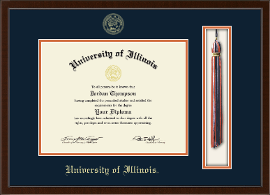 University of Illinois diploma frame - Tassel & Cord Diploma Frame in Delta