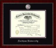 Fordham University diploma frame - Masterpiece Medallion Diploma Frame in Sutton