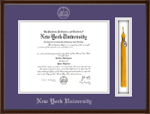 New York University Tassel Edition Diploma Frame in Delta