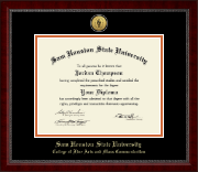 Sam Houston State University Gold Engraved Medallion Diploma Frame in Sutton