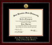 Sam Houston State University diploma frame - Gold Engraved Medallion Diploma Frame in Sutton