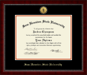 Sam Houston State University diploma frame - Gold Engraved Medallion Diploma Frame in Sutton