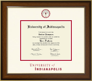 University of Indianapolis Dimensions Diploma Frame in Westwood