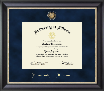 University of Illinois diploma frame - Regal Edition Diploma Frame in Noir