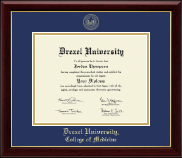 Drexel University diploma frame - Gold Embossed Diploma Frame in Gallery