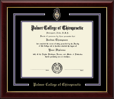 Palmer College of Chiropractic Iowa diploma frame - Spirit Medallion Diploma Frame in Gallery