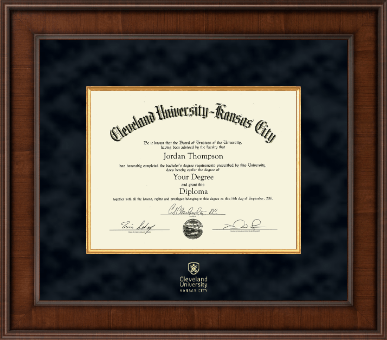Cleveland University-Kansas City diploma frame - Presidential Edition Diploma Frame in Madison