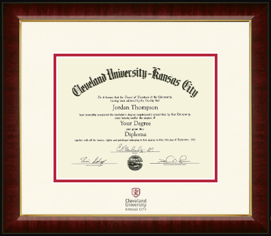 Cleveland University-Kansas City diploma frame - Dimensions Diploma Frame in Murano