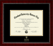 Cleveland University-Kansas City diploma frame - Gold Embossed Diploma Frame in Sutton