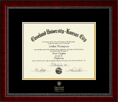 Cleveland University-Kansas City diploma frame - Gold Embossed Diploma Frame in Sutton