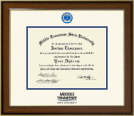 Middle Tennessee State University Dimensions Diploma Frame in Westwood