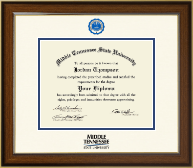 Middle Tennessee State University diploma frame - Dimensions Diploma Frame in Westwood