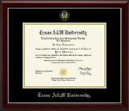Texas A&M University Gold Embossed Diploma Frame in Gallery