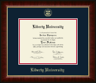 Liberty University diploma frame - Gold Embossed Diploma Frame in Murano