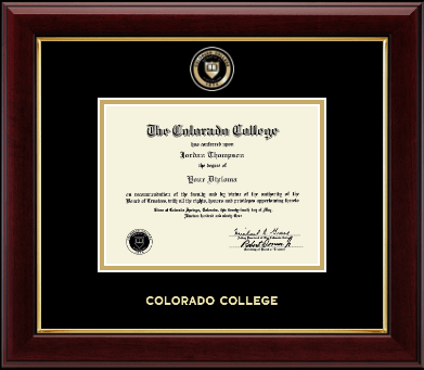 Colorado College diploma frame - Masterpiece Medallion Diploma Frame in Gallery