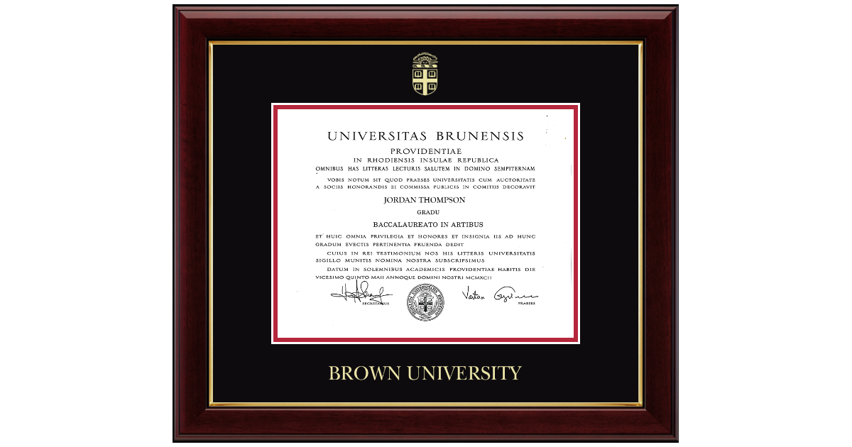 Pre- Sept 2022- Gold Embossed Diploma Frame