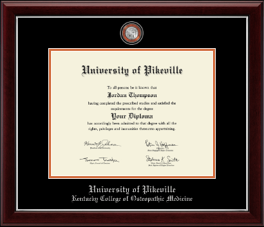 University of Pikeville diploma frame - Masterpiece Medallion Diploma Frame in Gallery Silver