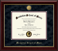 Manhattan School of Music diploma frame - 23K Medallion Diploma Frame in Gallery