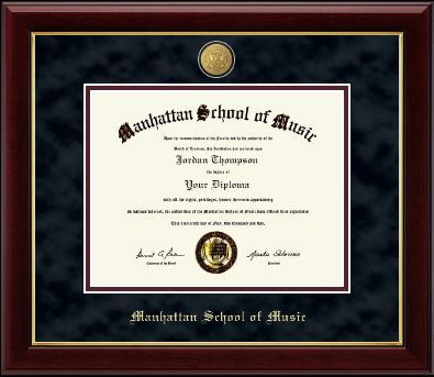 Manhattan School of Music diploma frame - 23K Medallion Diploma Frame in Gallery