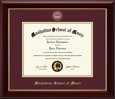 Manhattan School of Music diploma frame - Masterpiece Medallion Diploma Frame in Gallery