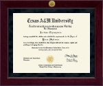 Texas A&M University - Galveston diploma frame - Millennium Gold Engraved Diploma Frame in Cordova