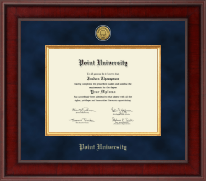Point University Presidential Gold Engraved Diploma Frame in Jefferson