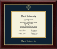 Point University diploma frame - Gold Embossed Diploma Frame in Gallery