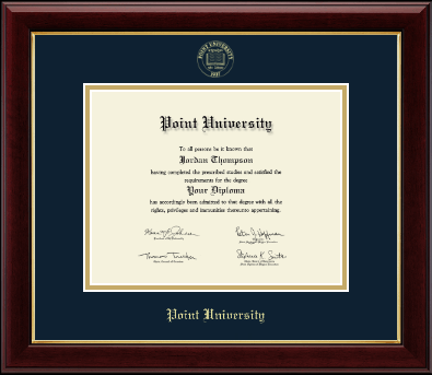 Point University diploma frame - Gold Embossed Diploma Frame in Gallery