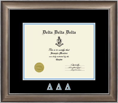 Delta Delta Delta Sorority certificate frame - Dimensions Certificate Frame in Easton